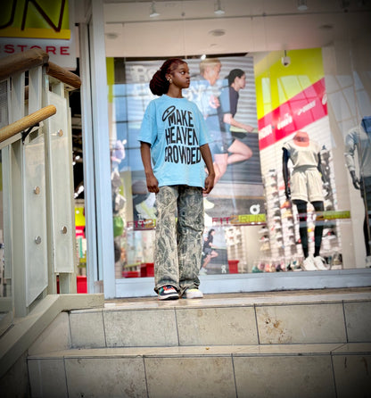 Make Heaven Crowded Tee pink blue apricot