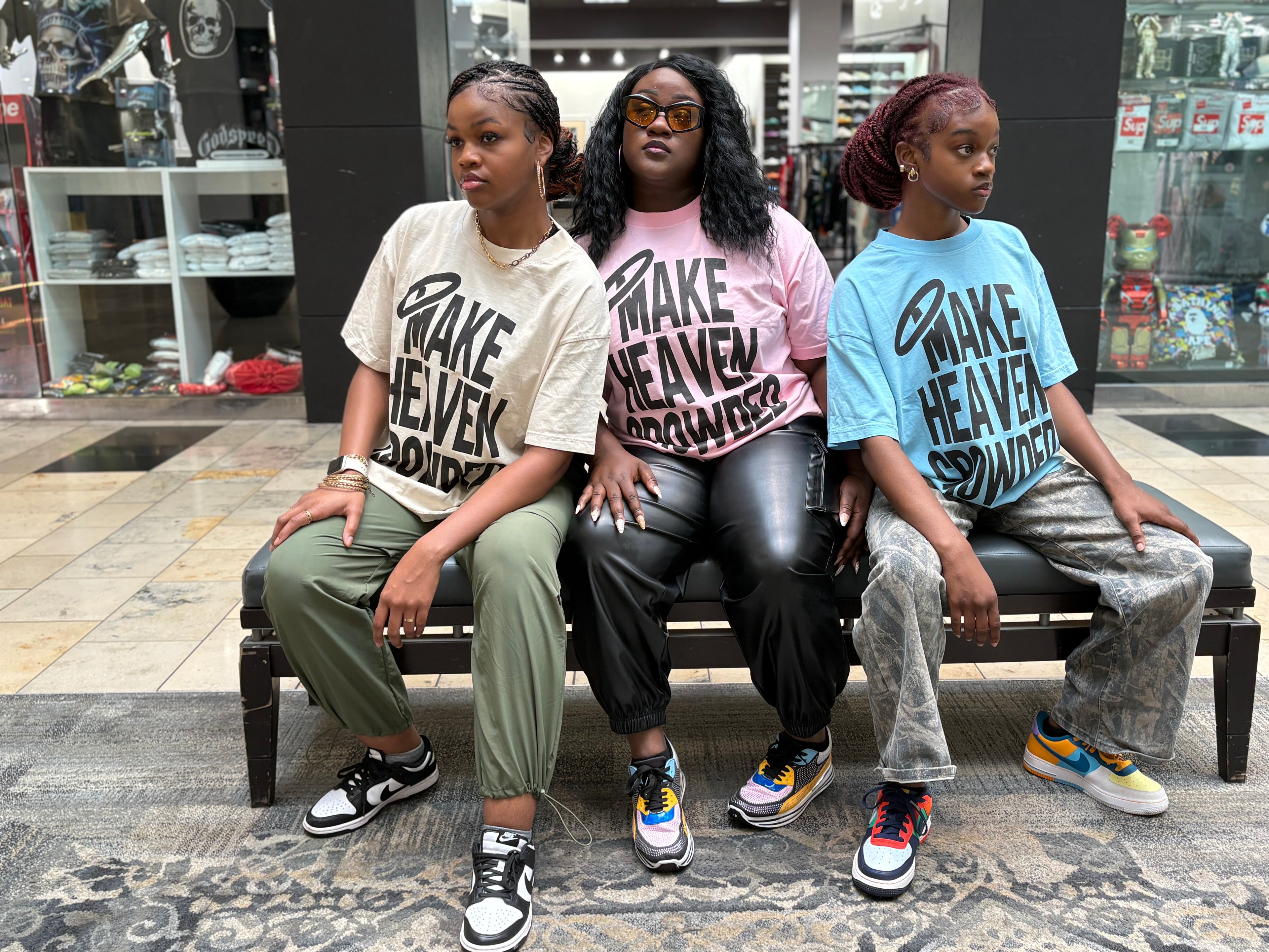 Make Heaven Crowded Tee- [pink,blue,apricot]